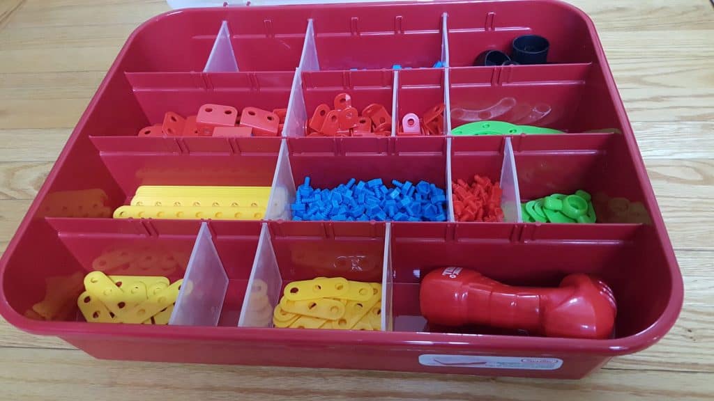 Toy Storage Idea lot of small pieces GrowIt BuildIT