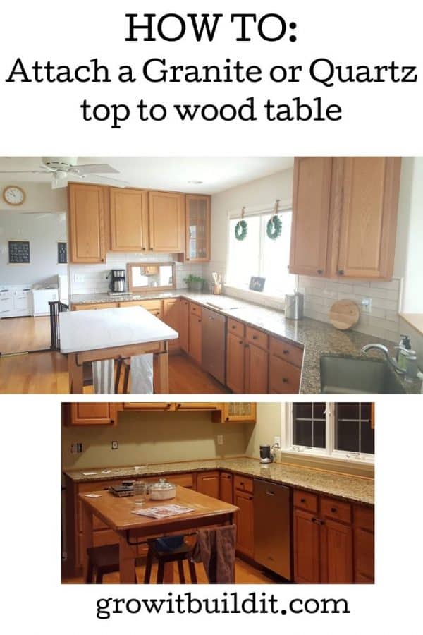 How to attach a Granite Top to a Wooden Table GrowIt BuildIT