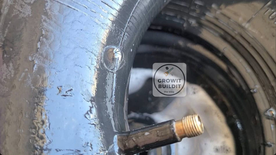 find tire leak bubble