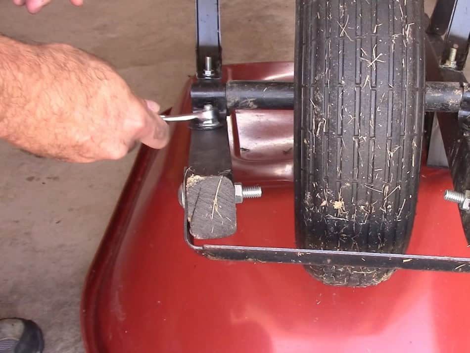 remove wheelbarrow wheel