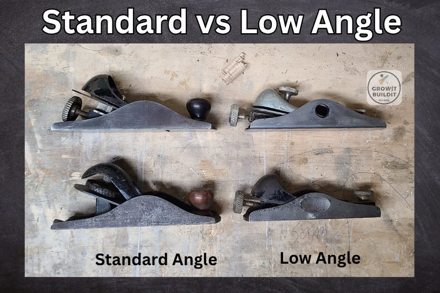 standard vs low-angle block planes